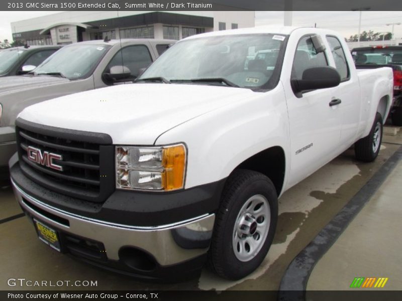 Summit White / Dark Titanium 2013 GMC Sierra 1500 Extended Cab