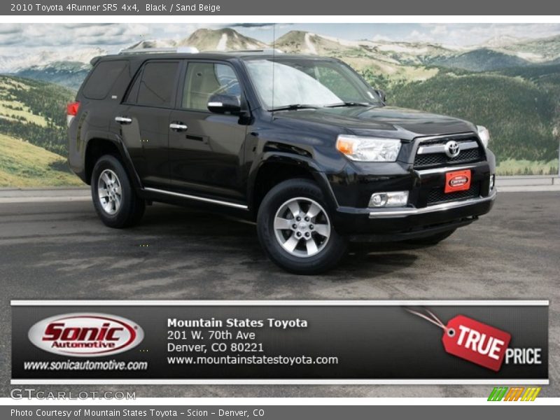 Black / Sand Beige 2010 Toyota 4Runner SR5 4x4