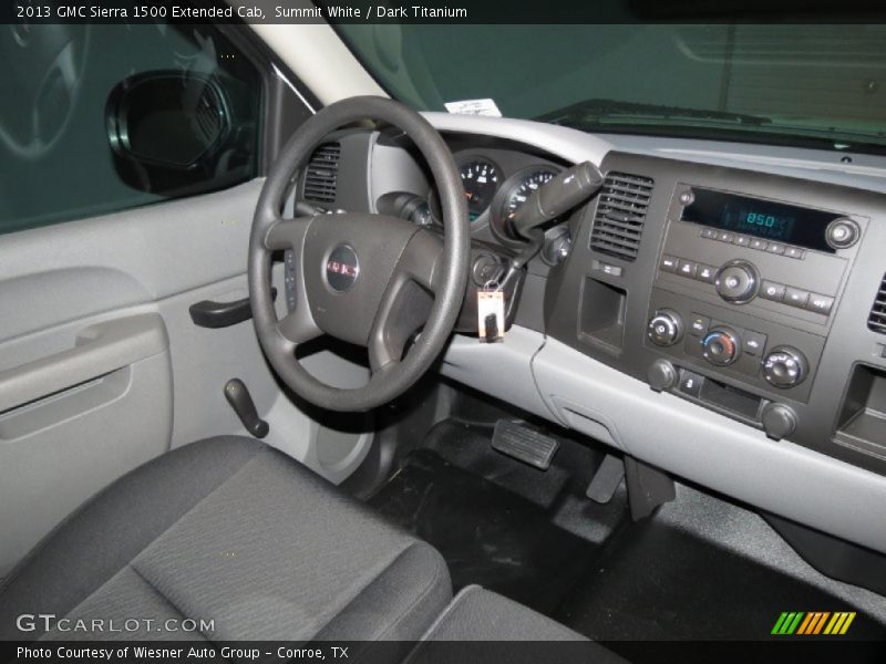 Summit White / Dark Titanium 2013 GMC Sierra 1500 Extended Cab