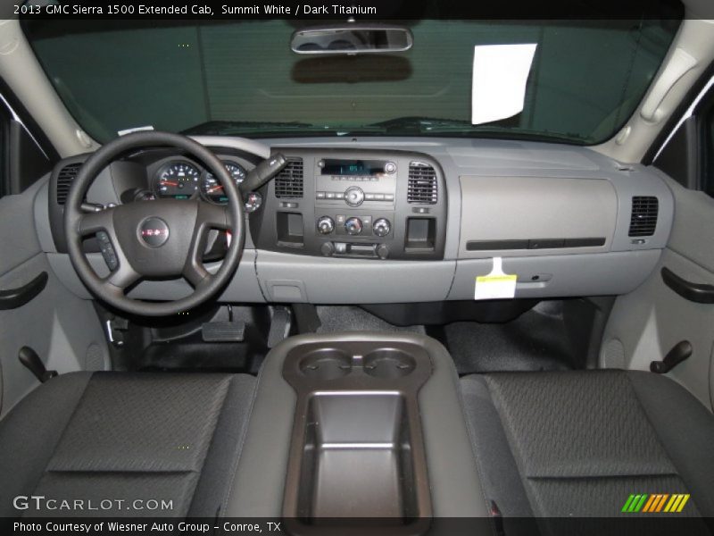 Summit White / Dark Titanium 2013 GMC Sierra 1500 Extended Cab