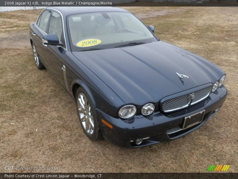 Indigo Blue Metallic / Champagne/Mocha 2008 Jaguar XJ XJ8