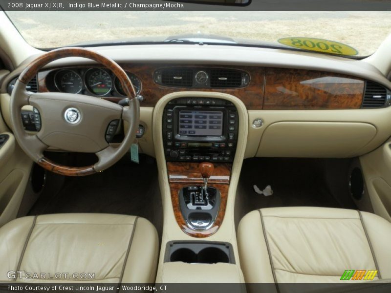 Indigo Blue Metallic / Champagne/Mocha 2008 Jaguar XJ XJ8