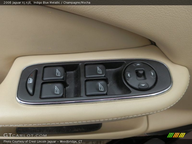 Indigo Blue Metallic / Champagne/Mocha 2008 Jaguar XJ XJ8
