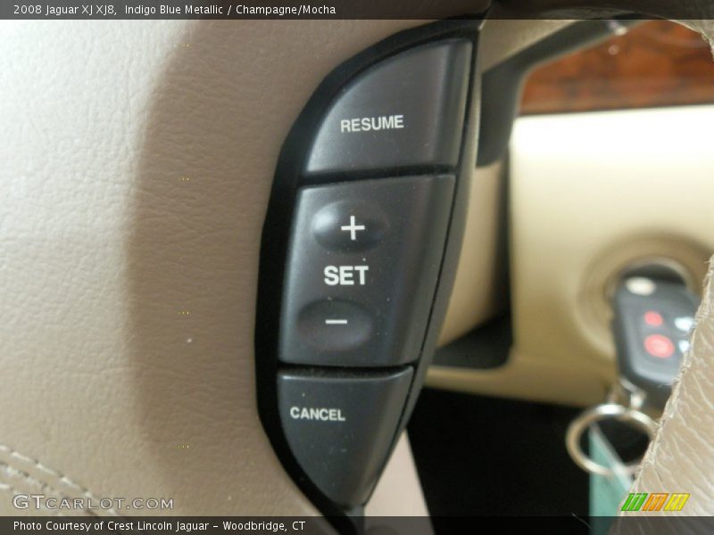 Indigo Blue Metallic / Champagne/Mocha 2008 Jaguar XJ XJ8