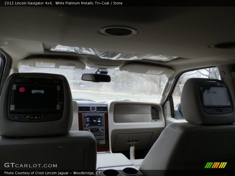 White Platinum Metallic Tri-Coat / Stone 2013 Lincoln Navigator 4x4