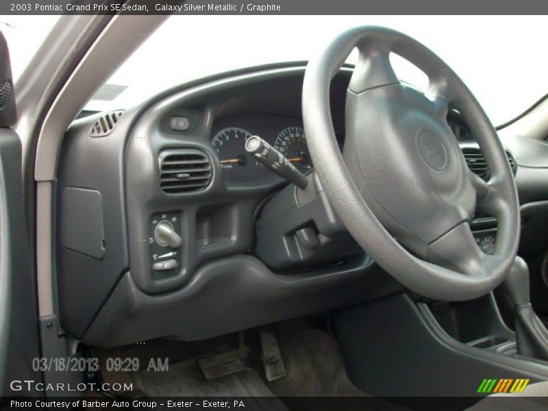 Galaxy Silver Metallic / Graphite 2003 Pontiac Grand Prix SE Sedan