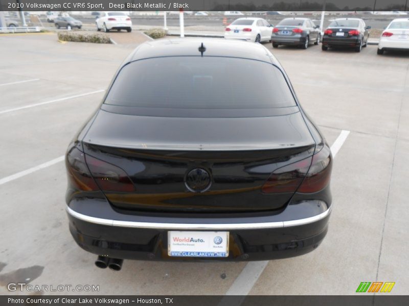 Deep Black Metallic / Black 2010 Volkswagen CC VR6 Sport