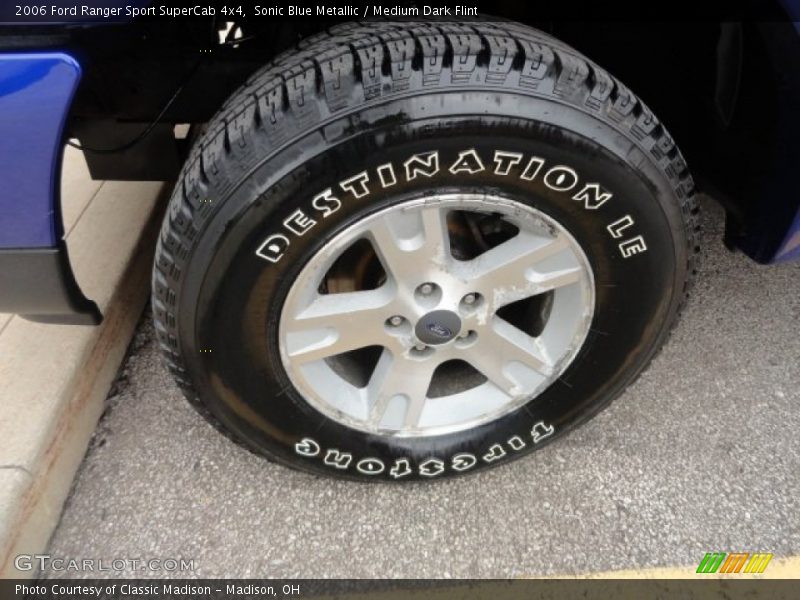 Sonic Blue Metallic / Medium Dark Flint 2006 Ford Ranger Sport SuperCab 4x4