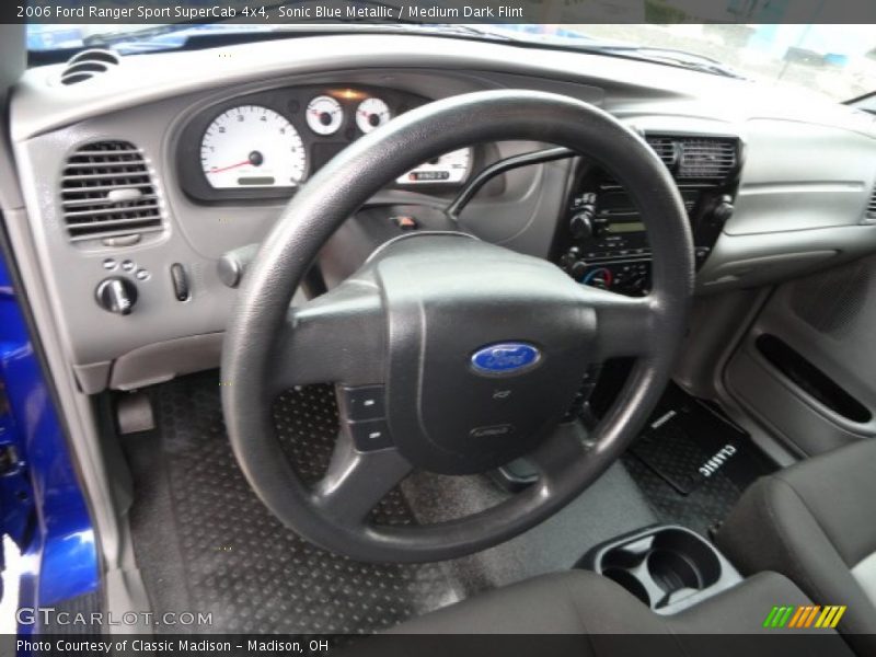 Sonic Blue Metallic / Medium Dark Flint 2006 Ford Ranger Sport SuperCab 4x4
