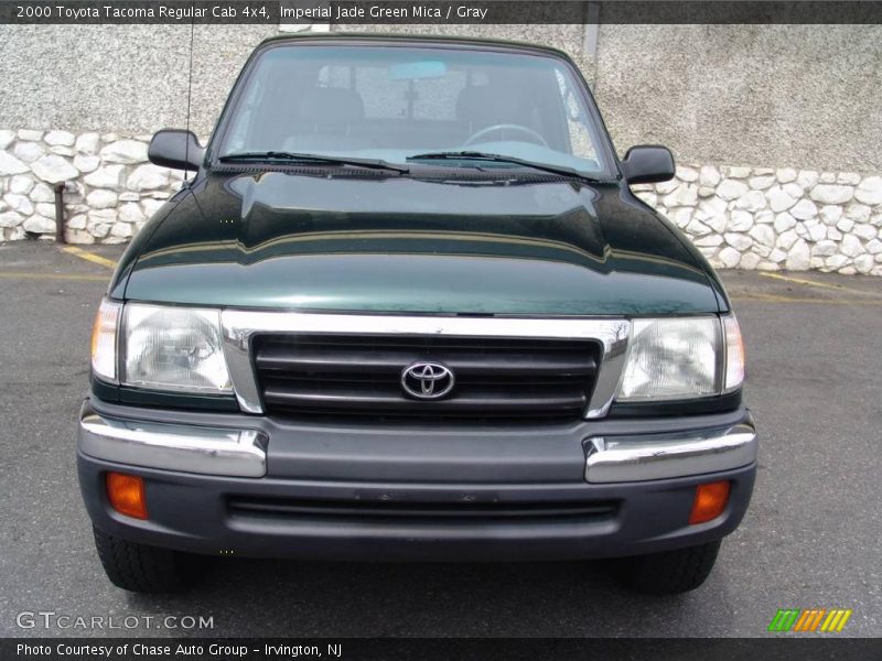 Imperial Jade Green Mica / Gray 2000 Toyota Tacoma Regular Cab 4x4