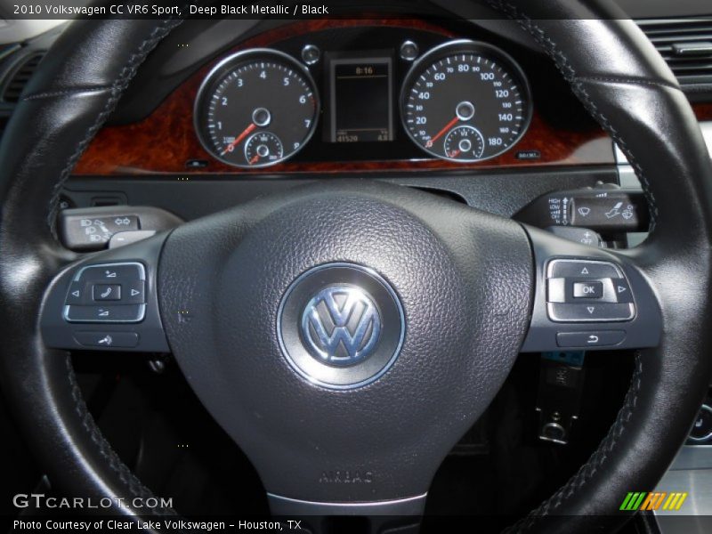 Deep Black Metallic / Black 2010 Volkswagen CC VR6 Sport