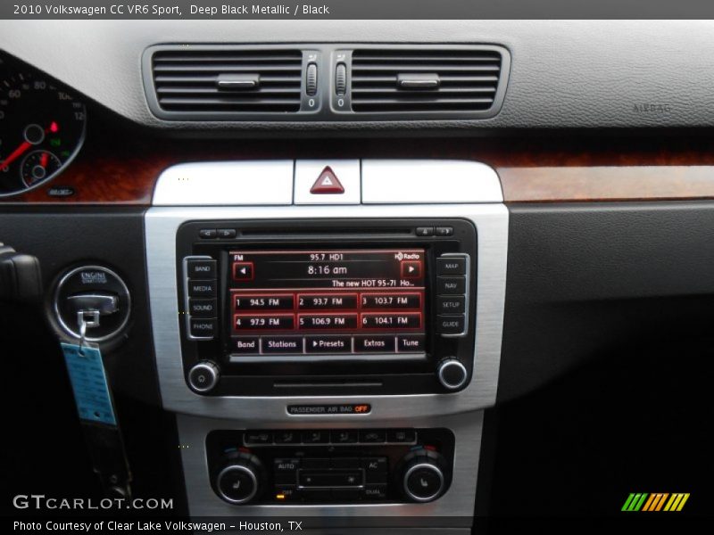 Deep Black Metallic / Black 2010 Volkswagen CC VR6 Sport