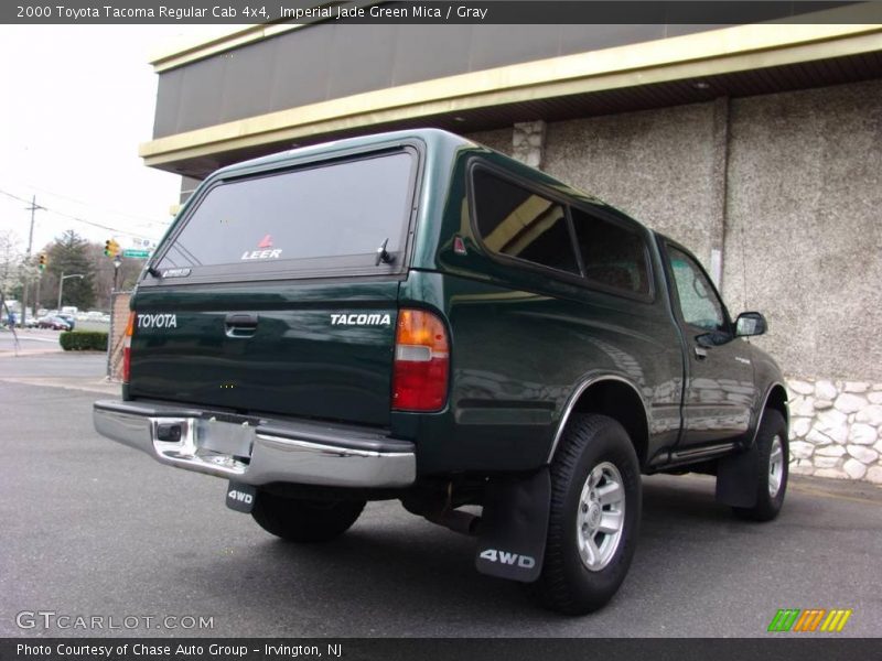 Imperial Jade Green Mica / Gray 2000 Toyota Tacoma Regular Cab 4x4