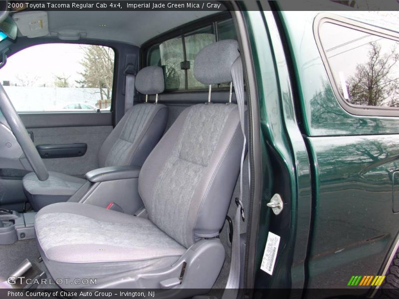 Imperial Jade Green Mica / Gray 2000 Toyota Tacoma Regular Cab 4x4