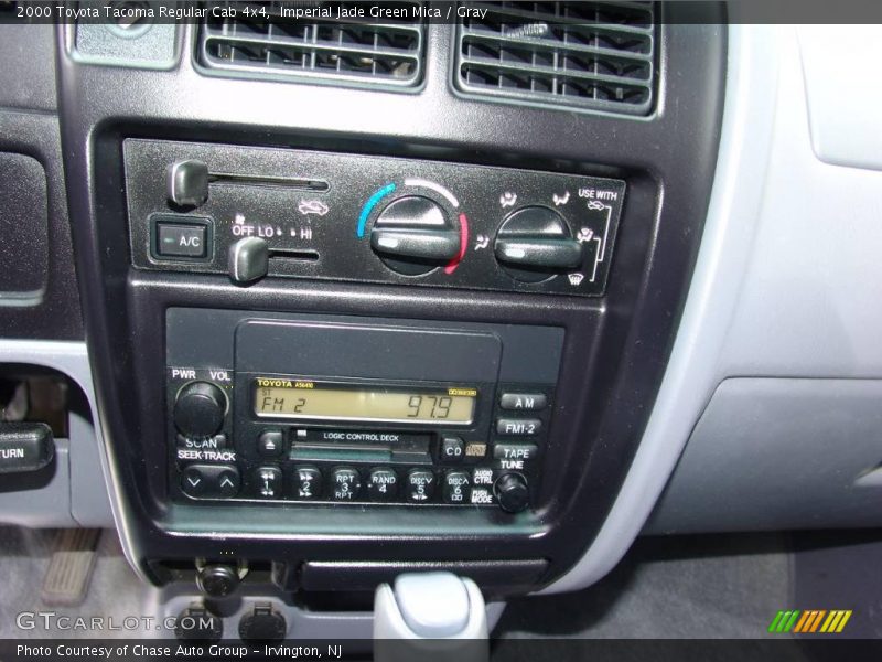 Imperial Jade Green Mica / Gray 2000 Toyota Tacoma Regular Cab 4x4