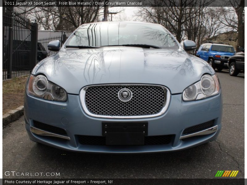 Frost Blue Metallic / Dove Grey/Warm Charcoal 2011 Jaguar XF Sport Sedan