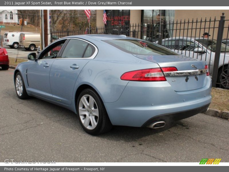 Frost Blue Metallic / Dove Grey/Warm Charcoal 2011 Jaguar XF Sport Sedan