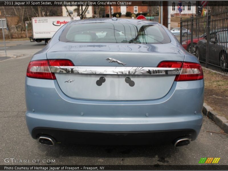 Frost Blue Metallic / Dove Grey/Warm Charcoal 2011 Jaguar XF Sport Sedan