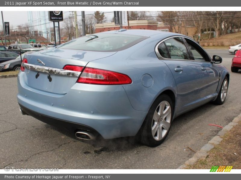 Frost Blue Metallic / Dove Grey/Warm Charcoal 2011 Jaguar XF Sport Sedan