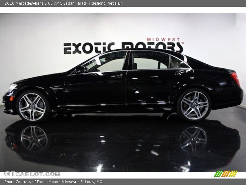 Black / designo Porcelain 2010 Mercedes-Benz S 65 AMG Sedan