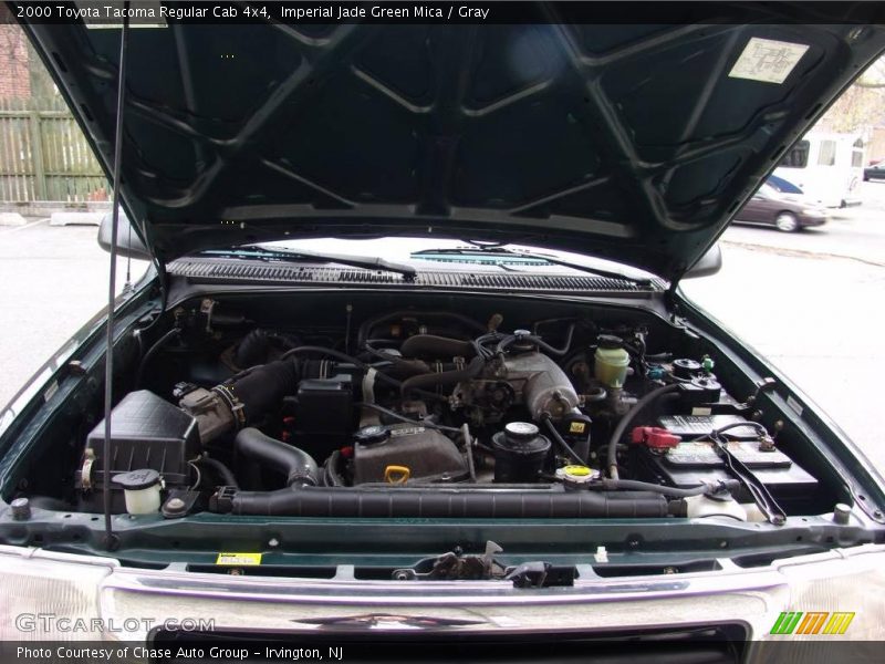 Imperial Jade Green Mica / Gray 2000 Toyota Tacoma Regular Cab 4x4