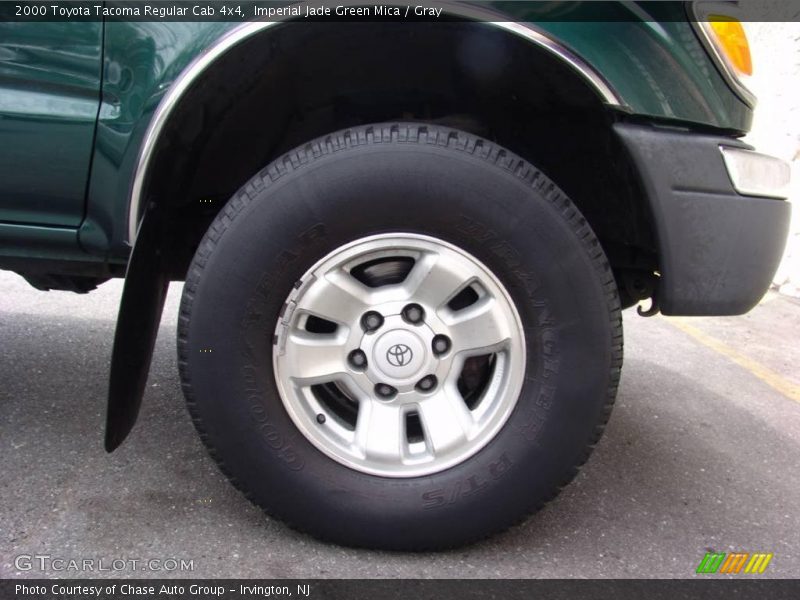 Imperial Jade Green Mica / Gray 2000 Toyota Tacoma Regular Cab 4x4