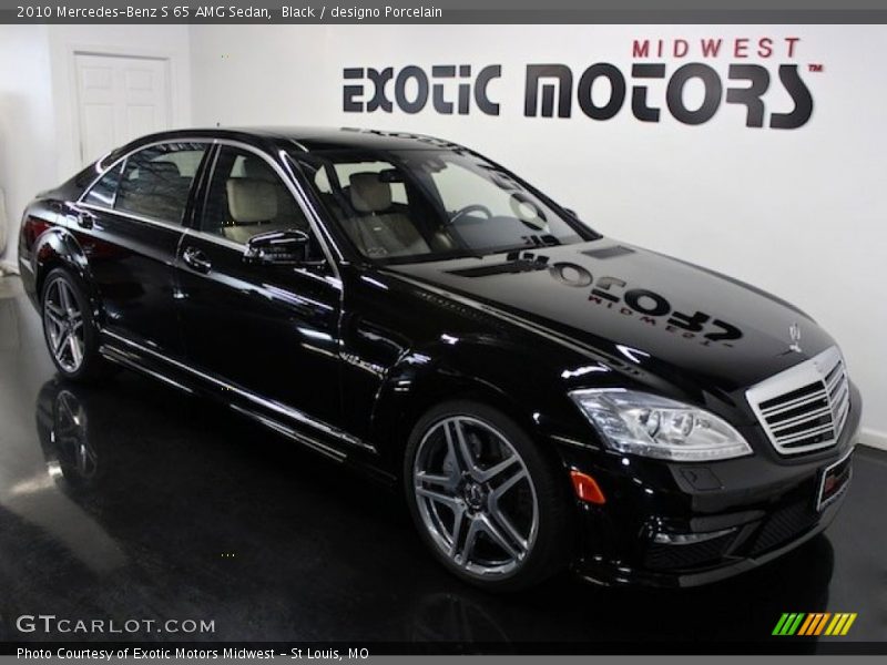 Black / designo Porcelain 2010 Mercedes-Benz S 65 AMG Sedan