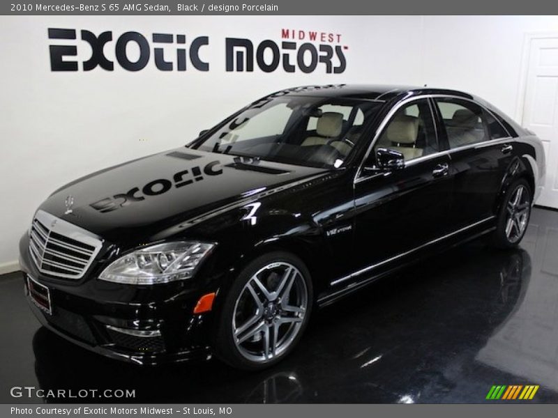 Black / designo Porcelain 2010 Mercedes-Benz S 65 AMG Sedan