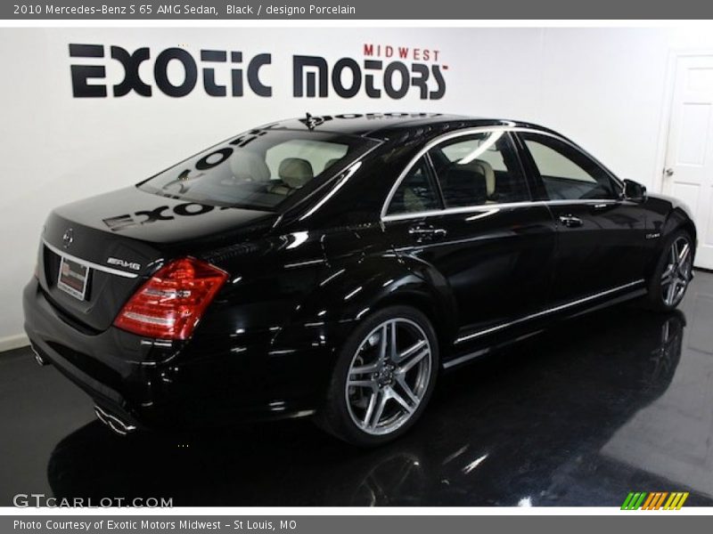 Black / designo Porcelain 2010 Mercedes-Benz S 65 AMG Sedan