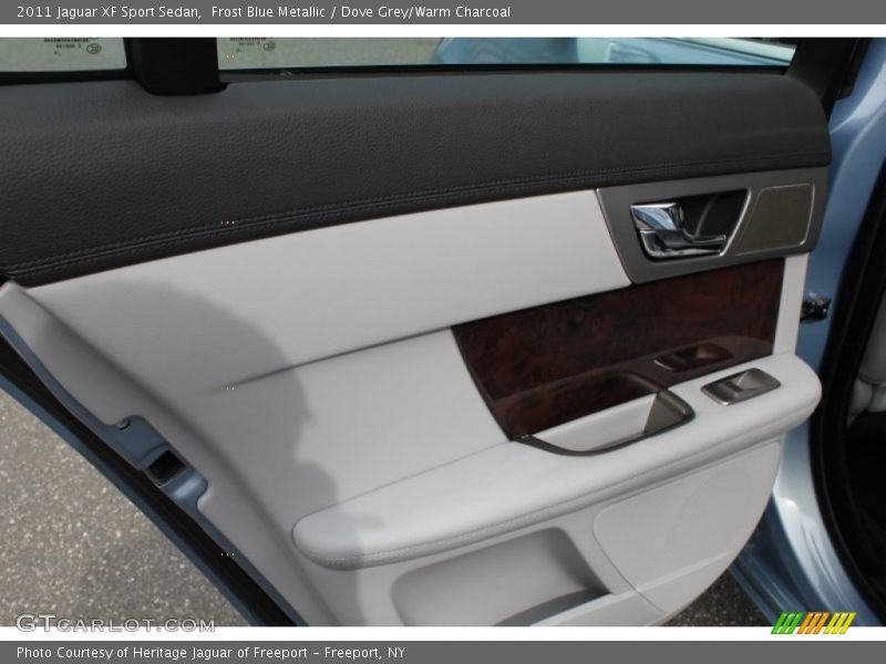 Frost Blue Metallic / Dove Grey/Warm Charcoal 2011 Jaguar XF Sport Sedan