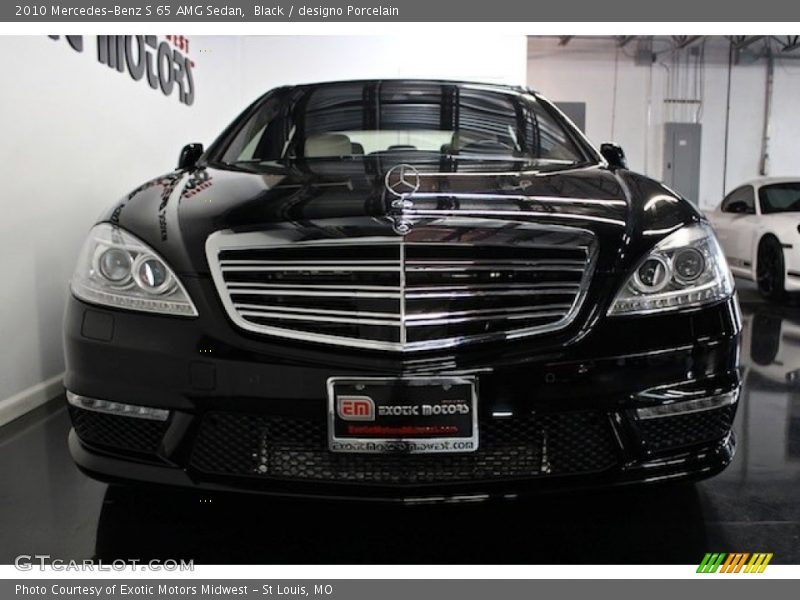 Black / designo Porcelain 2010 Mercedes-Benz S 65 AMG Sedan