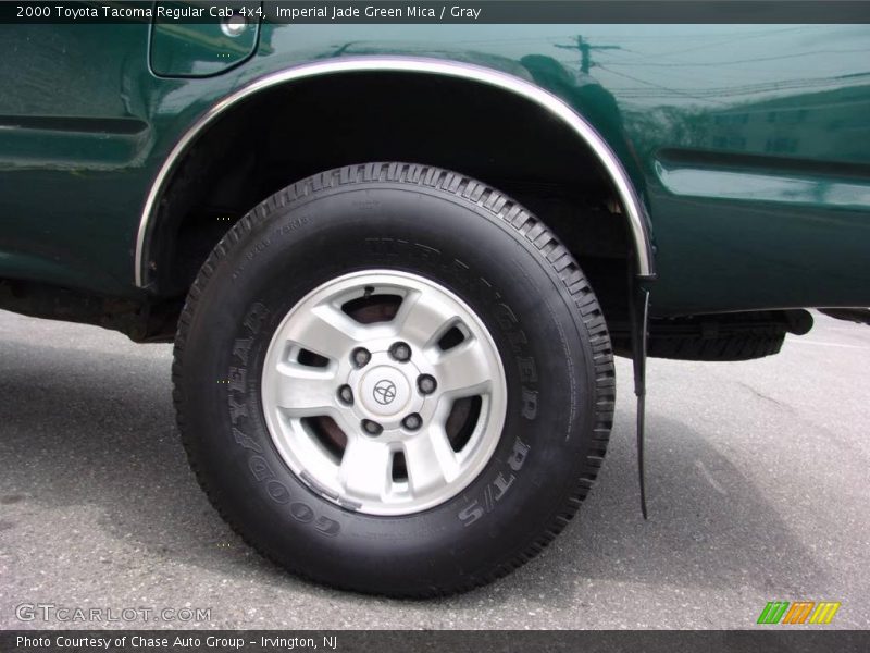 Imperial Jade Green Mica / Gray 2000 Toyota Tacoma Regular Cab 4x4