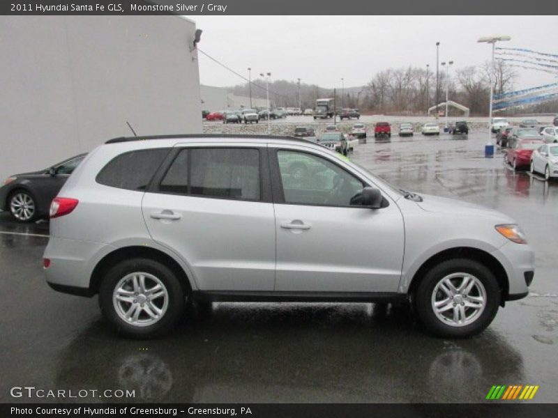 Moonstone Silver / Gray 2011 Hyundai Santa Fe GLS