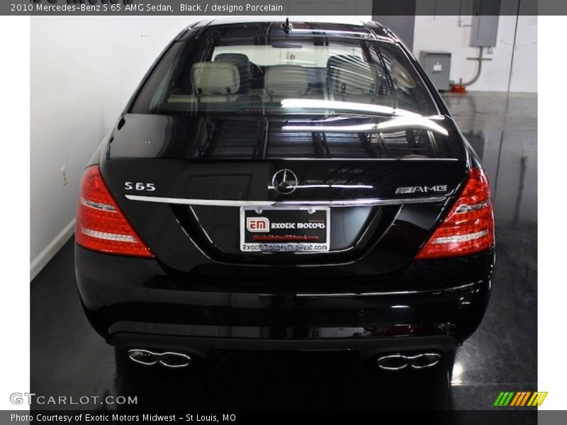 Black / designo Porcelain 2010 Mercedes-Benz S 65 AMG Sedan