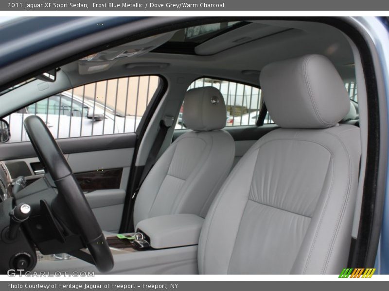 Frost Blue Metallic / Dove Grey/Warm Charcoal 2011 Jaguar XF Sport Sedan