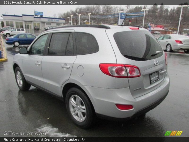 Moonstone Silver / Gray 2011 Hyundai Santa Fe GLS