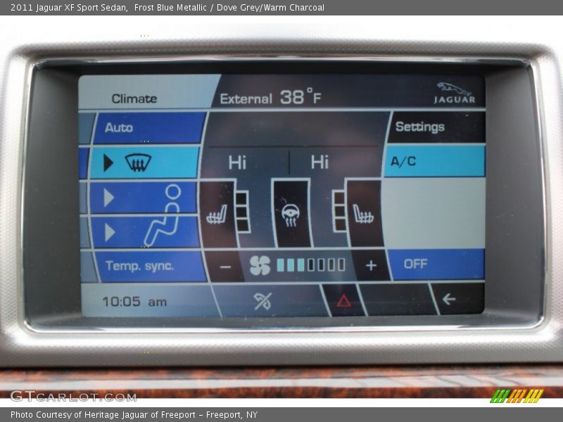 Controls of 2011 XF Sport Sedan