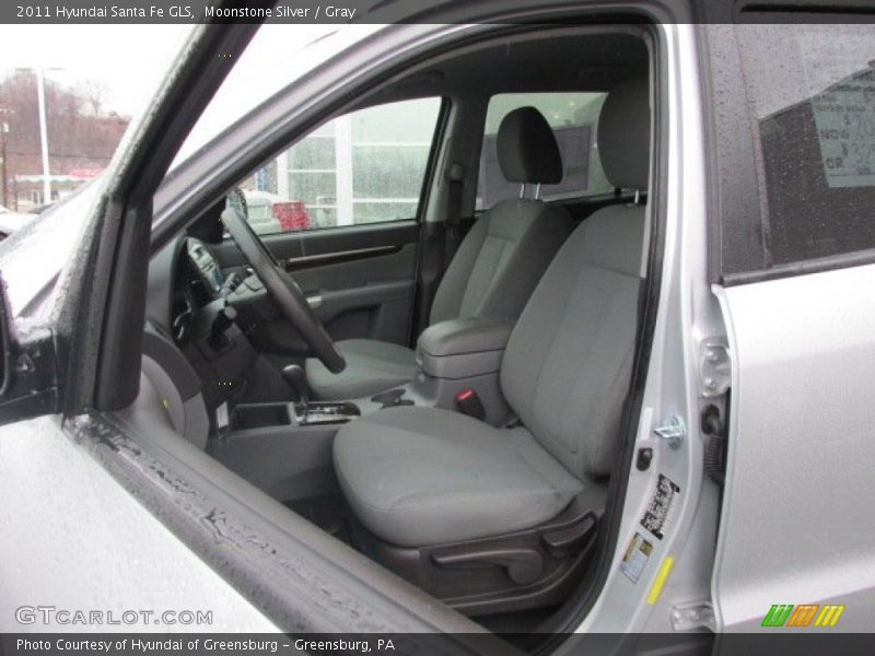 Moonstone Silver / Gray 2011 Hyundai Santa Fe GLS