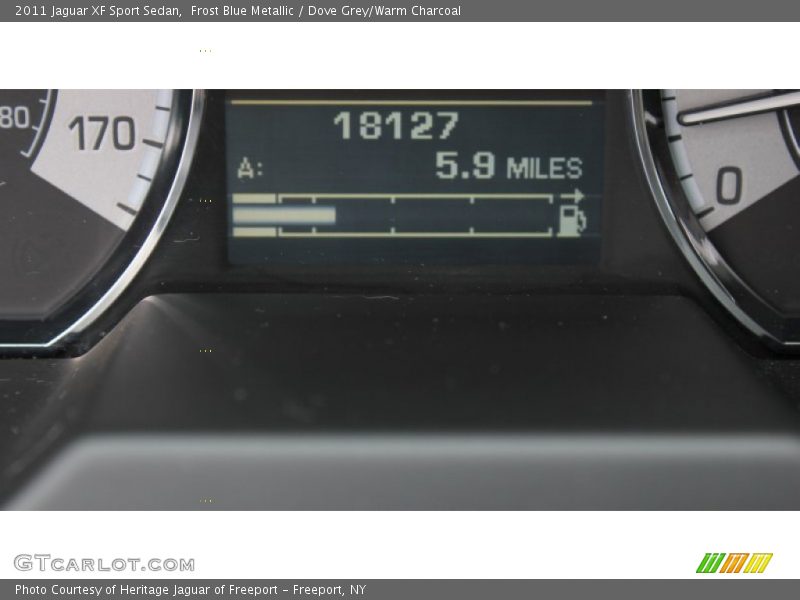 Frost Blue Metallic / Dove Grey/Warm Charcoal 2011 Jaguar XF Sport Sedan