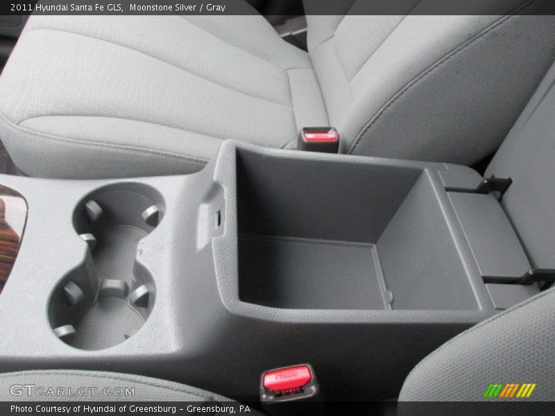 Moonstone Silver / Gray 2011 Hyundai Santa Fe GLS