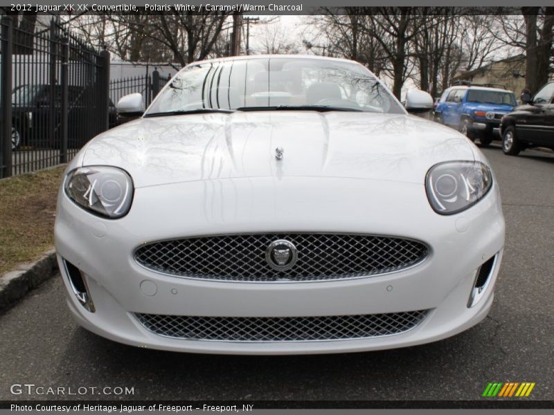 Polaris White / Caramel/Warm Charcoal 2012 Jaguar XK XK Convertible