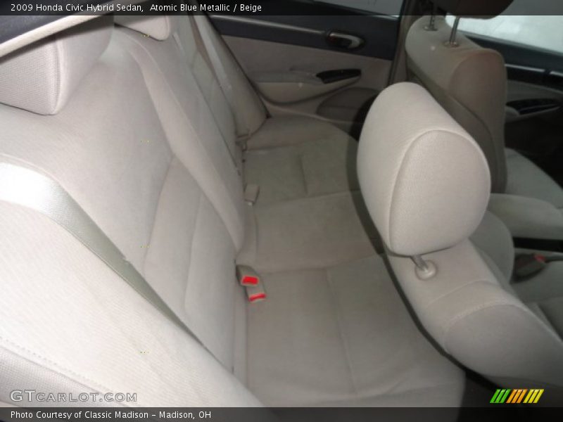Atomic Blue Metallic / Beige 2009 Honda Civic Hybrid Sedan