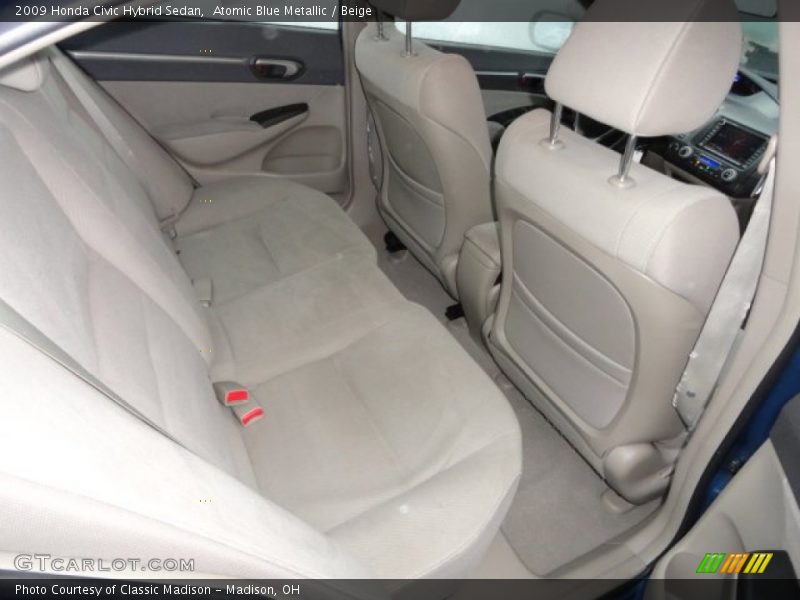 Atomic Blue Metallic / Beige 2009 Honda Civic Hybrid Sedan