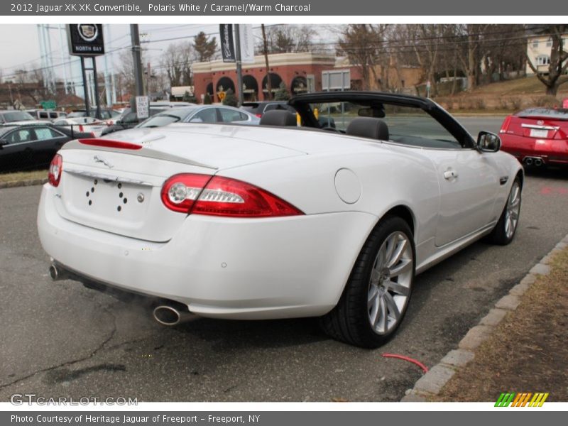 Polaris White / Caramel/Warm Charcoal 2012 Jaguar XK XK Convertible