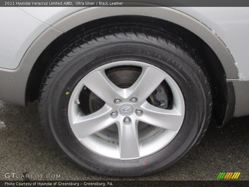 Ultra Silver / Black Leather 2011 Hyundai Veracruz Limited AWD