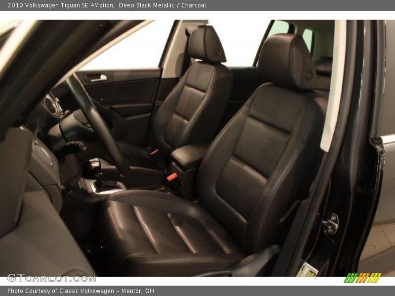 Deep Black Metallic / Charcoal 2010 Volkswagen Tiguan SE 4Motion