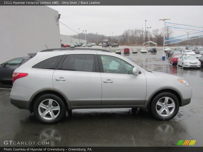 Ultra Silver / Black Leather 2011 Hyundai Veracruz Limited AWD