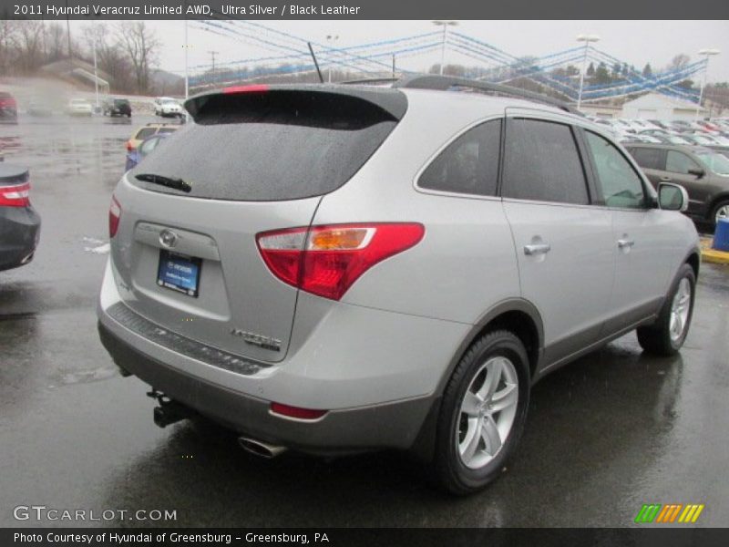 Ultra Silver / Black Leather 2011 Hyundai Veracruz Limited AWD