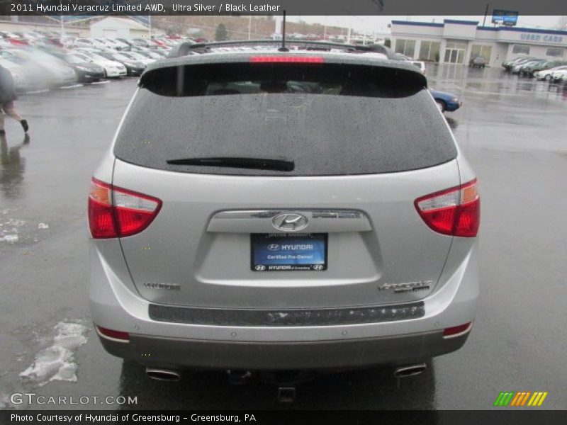 Ultra Silver / Black Leather 2011 Hyundai Veracruz Limited AWD