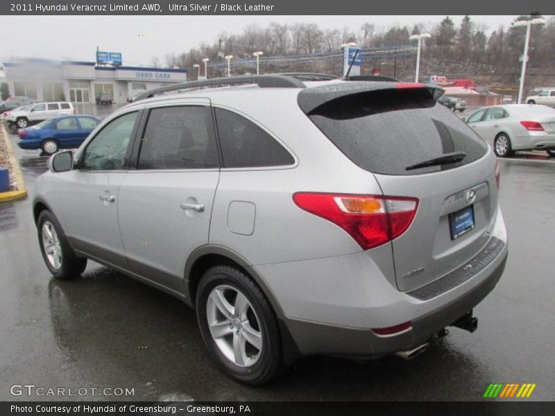 Ultra Silver / Black Leather 2011 Hyundai Veracruz Limited AWD